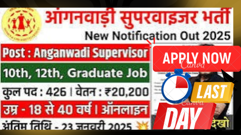 Anganwadi Supervisor Vacancy 2025 - Apply Online for a Rewarding Career in Social Development